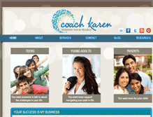 Tablet Screenshot of fypcoachkaren.com